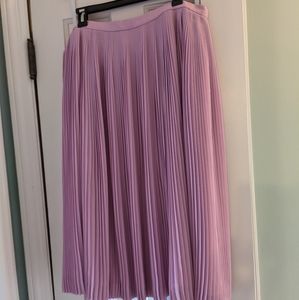 J. Crew Pleated Midi Skirt
